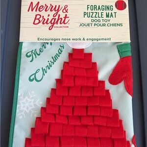 Holiday Foraging Puzzle Mat Dog Toy